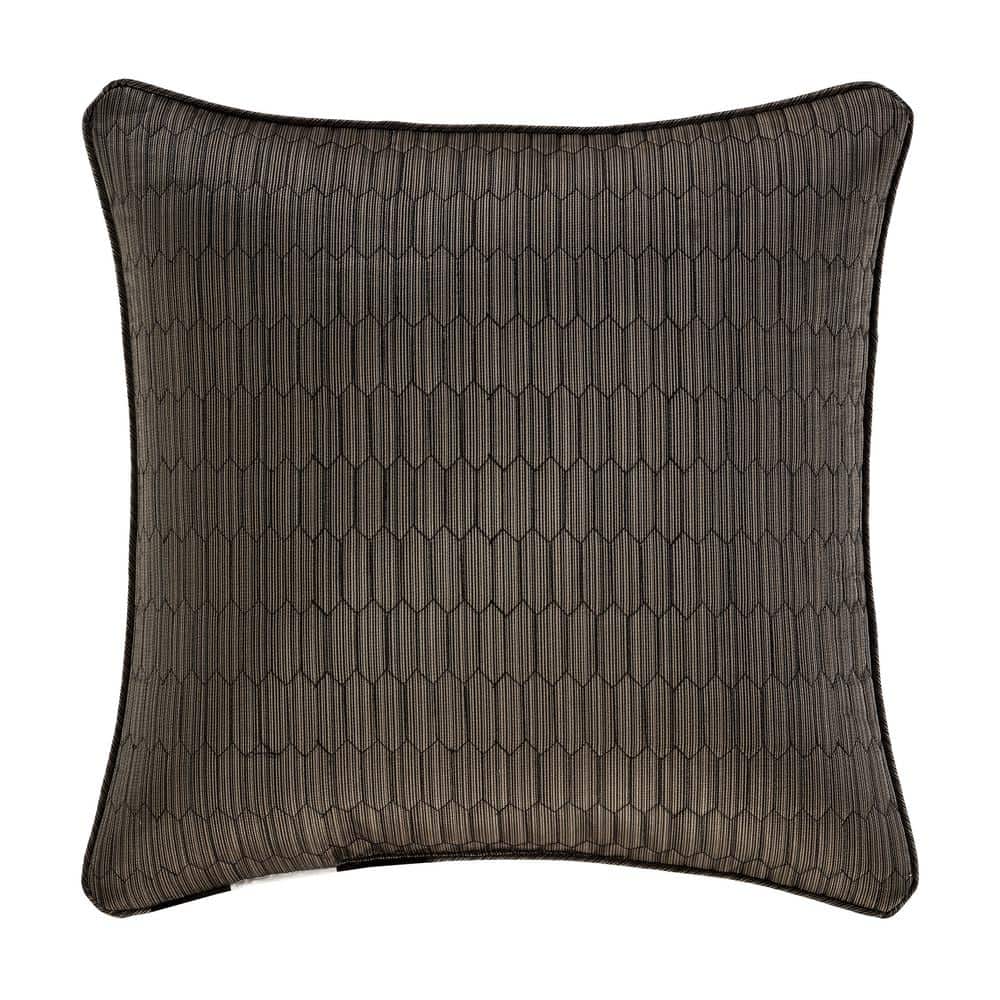 Bronze Geometric 20" Square Decorative Throw Pillow