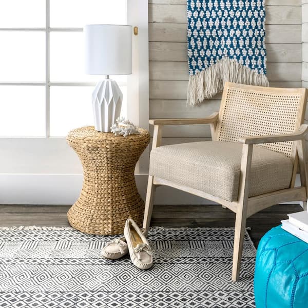 Bryan 24 in. White Contemporary Table Lamp with Shade