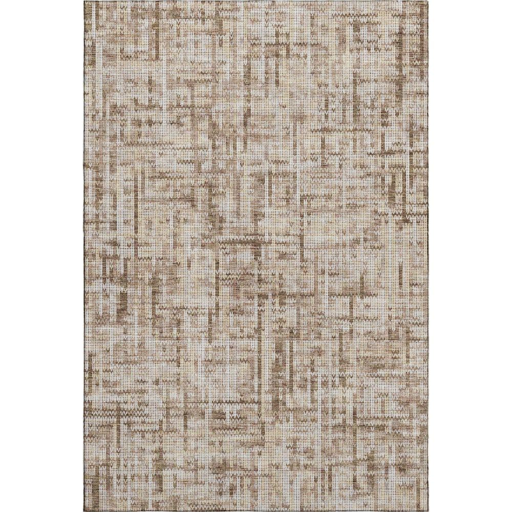 Mayfield Premium Machine Washable Abstract AMF2130 Brown 10 ft. x 14 ft. Area Rug price history on PriceWatchPro