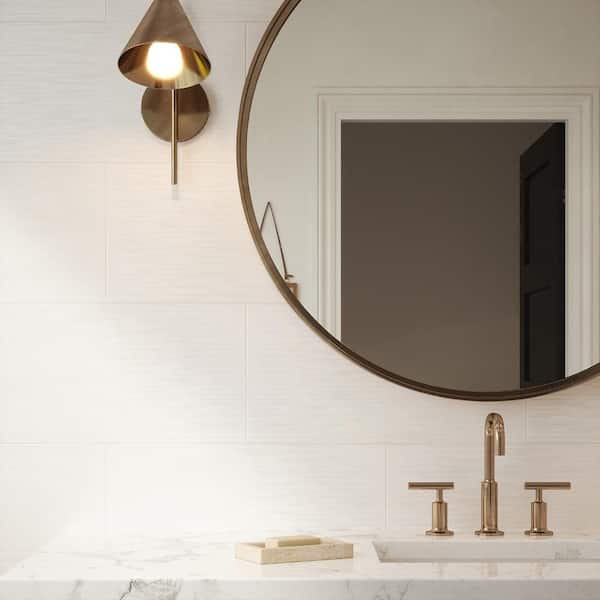 Reviews for Jeffrey Court Dragonfly White 10 in. x 20 in. Glossy