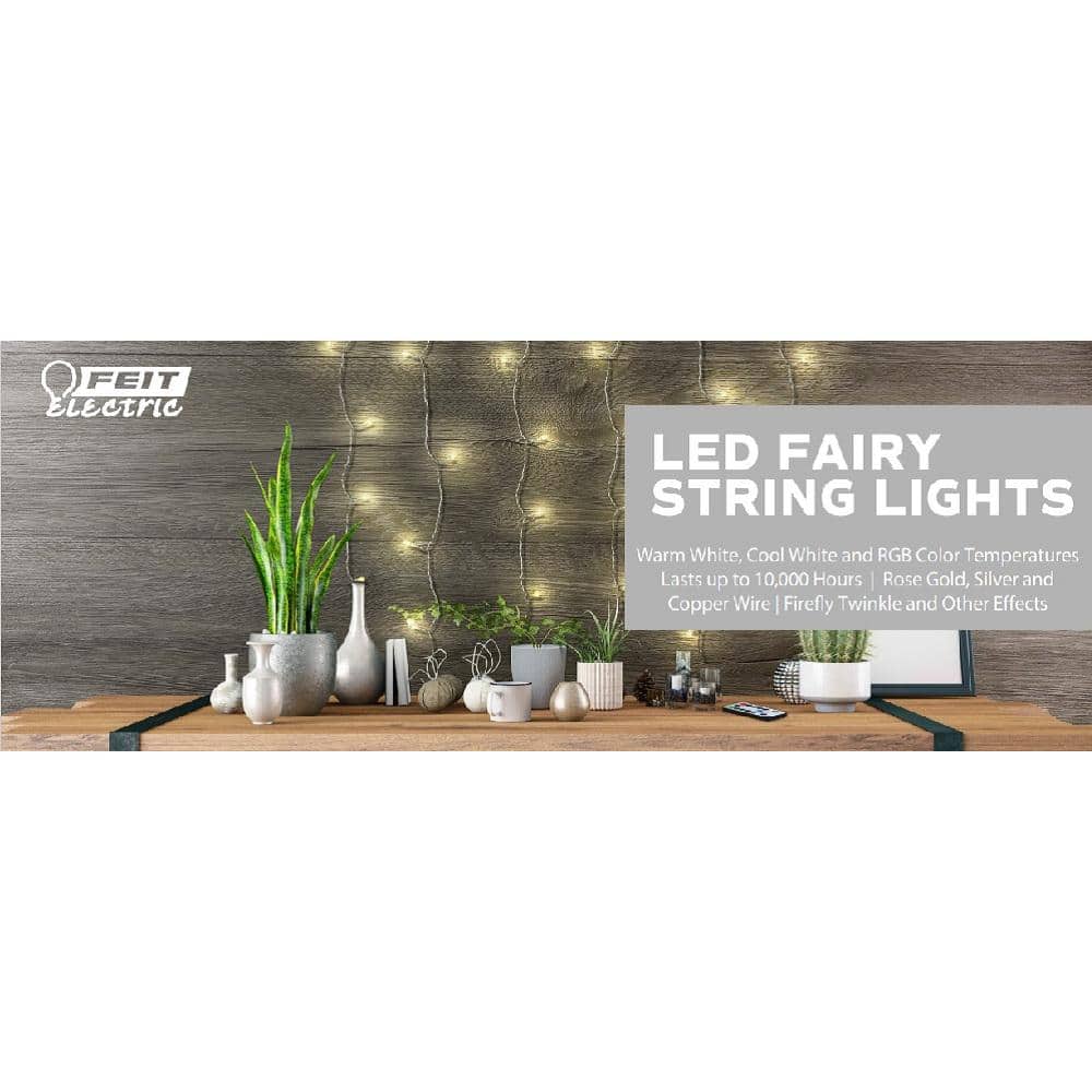 6ft Warm White Battery Powered LED Fairy String Lights