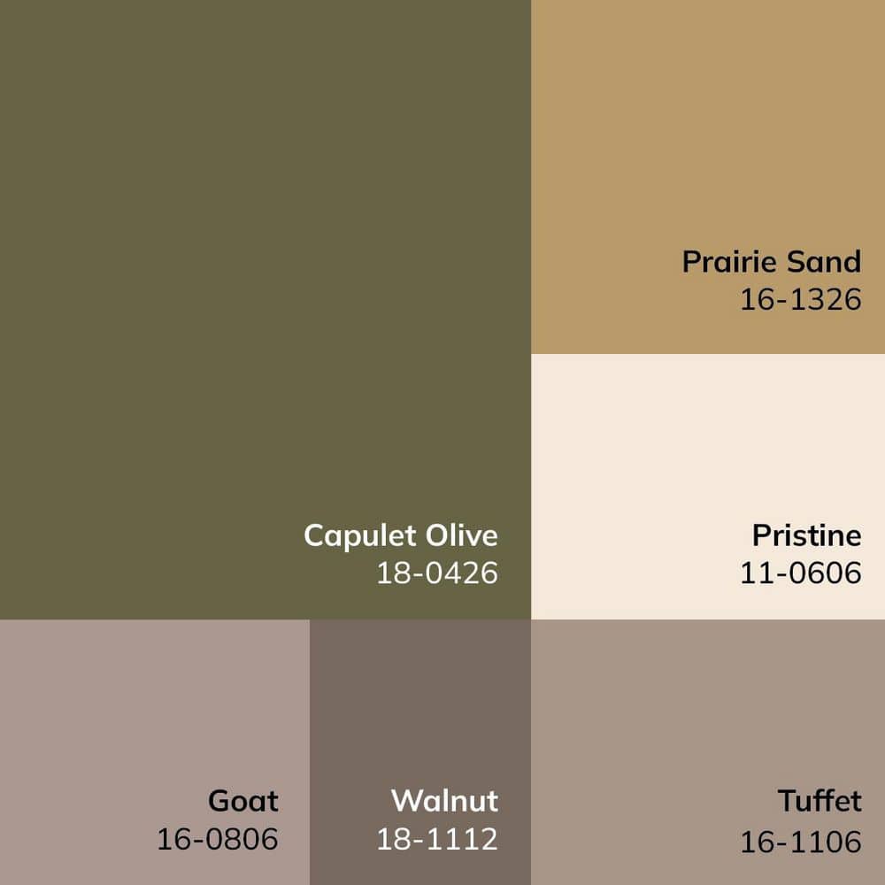 Myrtle Avenue Olive and Taupe Synthetic Rectangular Area Rug