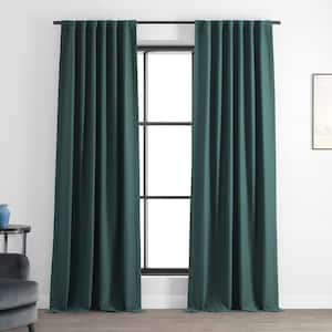 Bayberry Teal Rod Pocket Blackout Curtain - 50 in. W x 108 in. L (1 Panel)