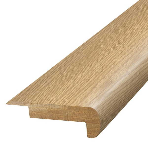 PERFORMANCE ACCESSORIES Wheat Patel 0.75 in. T x 2.37 in. W x 78.7 in. L Textured Wood Look Laminate Moulding/Trim Stair Nose Molding