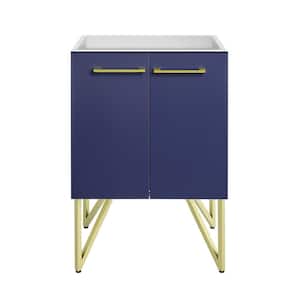 Annecy 17.7 in. W x 23.6 in. D x 34.6 in. H Bath Vanity Cabinet without Top in Blue