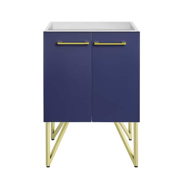 Swiss Madison Annecy 17.7 in. W x 23.6 in. D x 34.6 in. H Bath Vanity Cabinet without Top in Blue