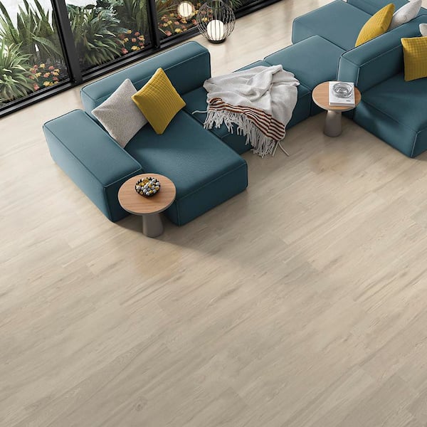 Plank Taupe 8 in. x 48 in Matte Porcelain Wood Look Wall and Floor Tile (18.08 sq. ft. /Case)