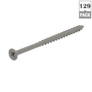 #8 x 2 in. Phillips Bugle-Head Coarse Thread Sharp Point Polymer Coated Exterior Screws (1 lb./Pack)