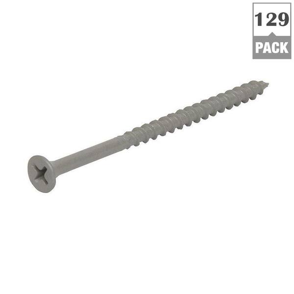 Grip Rite 8 X 2 In Phillips Bugle Head Coarse Thread Sharp Point Polymer Coated Exterior Screws 1 Lb Pack Ptn2s1 The Home Depot