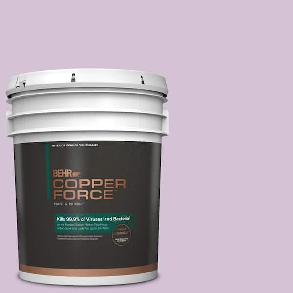COPPER FORCE 5 gal. #M100-2 Seedless Grape Semi-Gloss Enamel Virucidal and Antibacterial Interior Paint & Primer