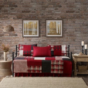 Sunset Red Daybed Cover Set