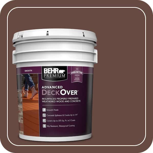 5 gal. #SC-117 Russet Smooth Solid Color Exterior Wood and Concrete Coating