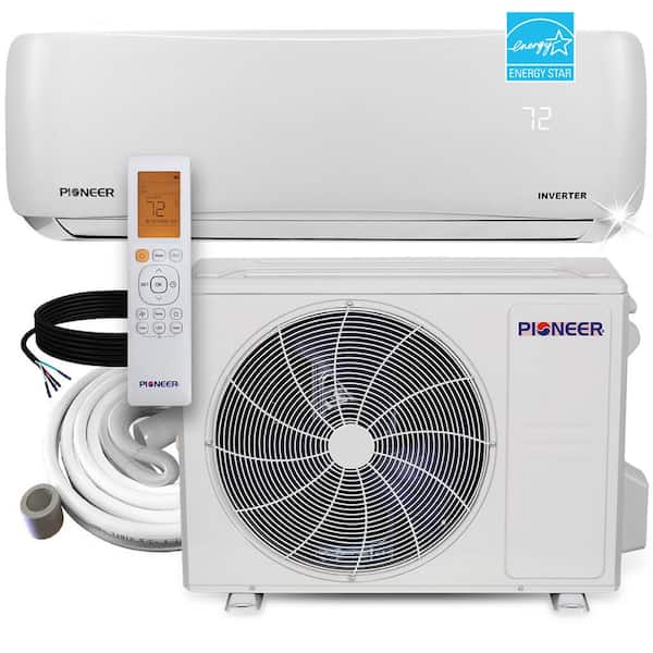 Pioneer 24,000 BTU 2 Ton 21 SEER2 Ductless Mini Split ENERGY STAR Inverter++ Wall-Mounted Air Conditioner Heat Pump 208/230V