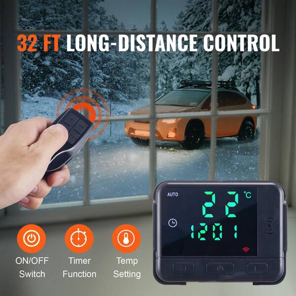 VEVOR Diesel Air Heater All In One 12 Volt 8KW LCD Remote Control for Car RV Indoors 27296 BTU with LCD Remote Control ZCJRQWS12V8KWDYJVV9 0902 The Home Depot