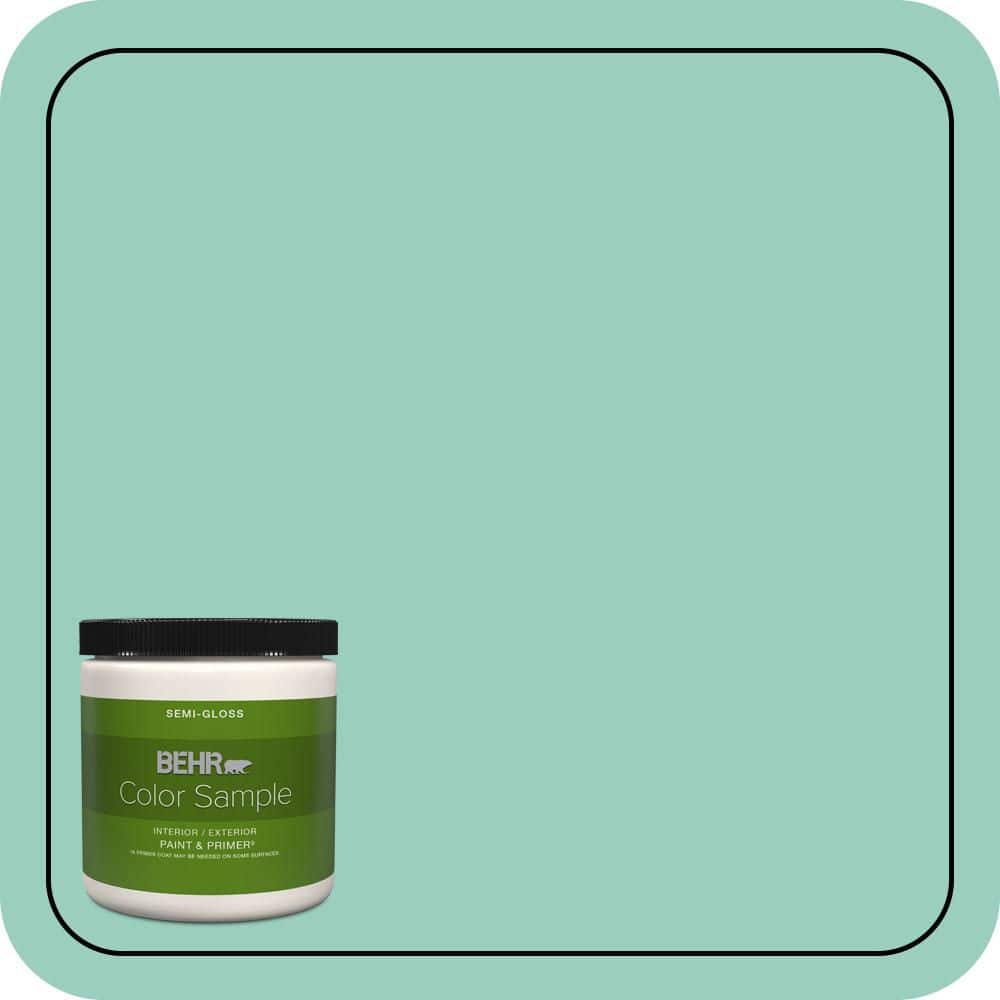 8 oz. Home Decorators Collection #HDC-SM14-6 Thermal Aqua Semi-Gloss Interior/Exterior Paint & Primer Color Sample price history on PriceWatchPro