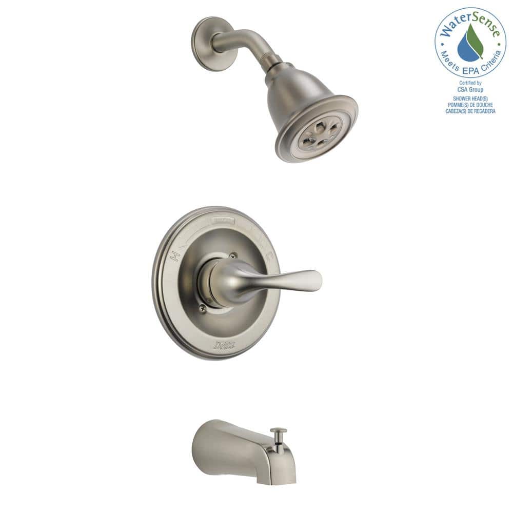 Stainless Steel Modern Single Function Tub and Shower Faucet