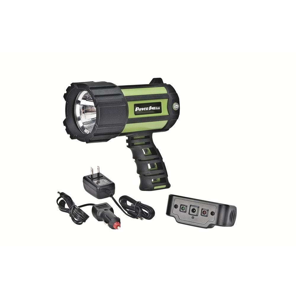 Green and Black Rechargeable LED Waterproof Spotlight