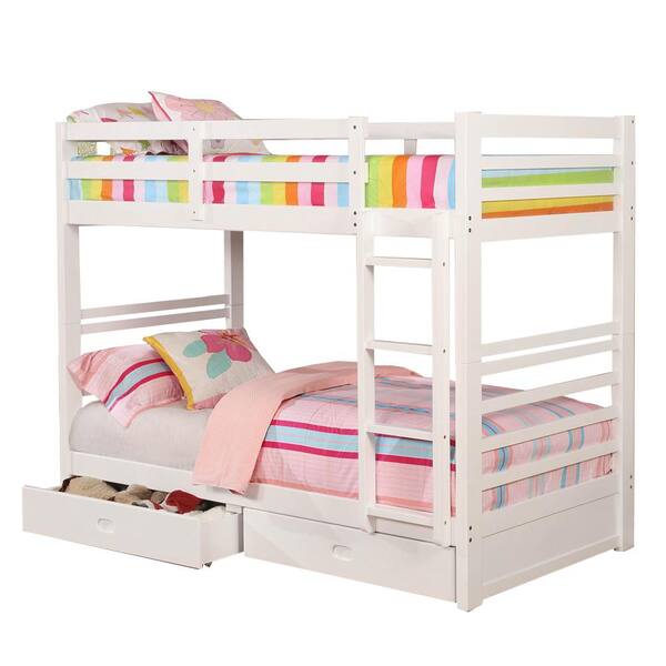 California IV White Bunk Bed