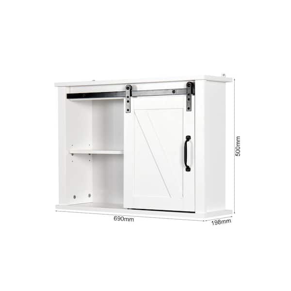 Unbranded 27.16 in. W x 7.8 in. L x 19.68 in. H Bathroom Corner Cabinet