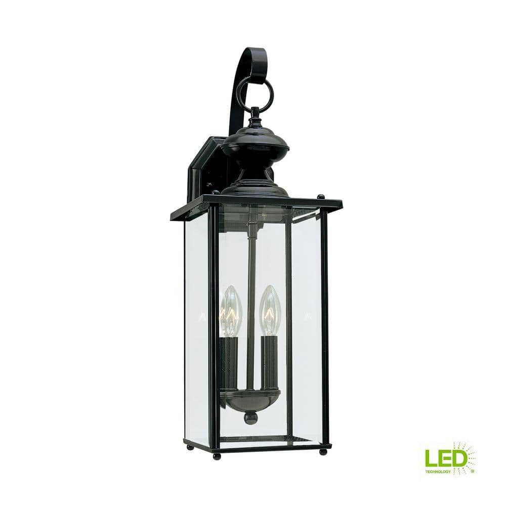 Jamestowne Black 20.25" Energy Star Outdoor Wall Lantern
