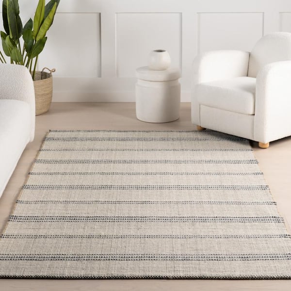 nuLOOM Cressida Striped Ivory 8 ft. x 10 ft. Indoor Area Rug