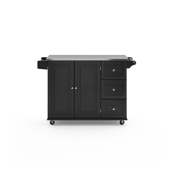 https://images.thdstatic.com/productImages/d3811224-0d84-4262-9279-1ec97cd01e10/svn/black-with-stainless-top-homestyles-kitchen-carts-4513-95-64_600.jpg