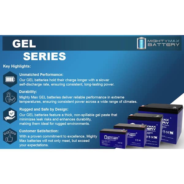 MIGHTY MAX BATTERY 12V 22AH GEL Battery for BMW K1200LT K1200RS