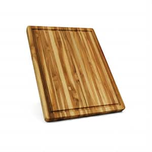 Large Organic Natural Bamboo Cutting Board Premium Wood Chopping Board 17 X  12 Antimicrobial Cutting Board 