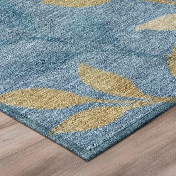 Chantille Machine Washable Indoor/Outdoor Abstract ACN3033 Denim 2 ft. x 3 ft. Accent Rug