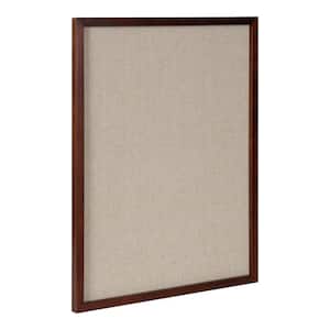 Hutton Walnut Brown Fabric Pinboard Memo Board
