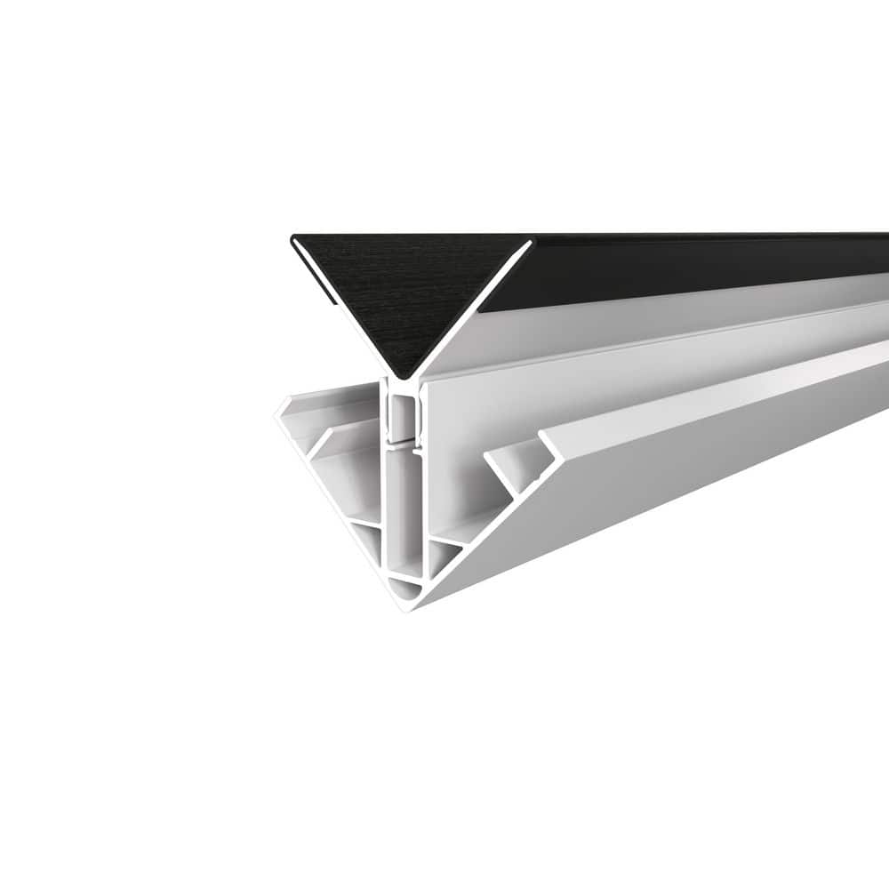 Alusions 3.25 in. x 3.19 in. x 8 ft. Indian Ebony Composite Aluminum Inside Corner Trim Kit  for 1 in. Board price history on PriceWatchPro