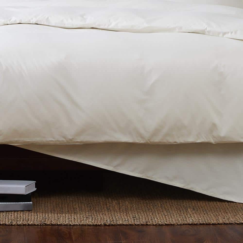 Ivory Cotton Full/Queen Bedspread Cover with Shams