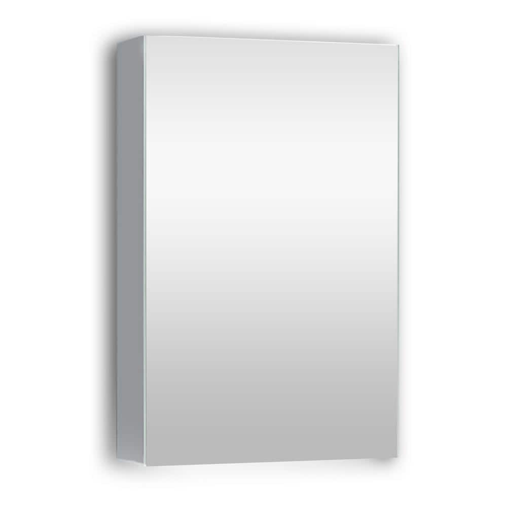 24 in. W x 30 in. H Large Rectangular Silver Aluminum Surface Mount