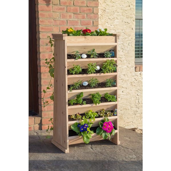 Vertical Planter 3-7 Tier Stackable Planters w/ Wheels & Tools Garden Tower  Pot