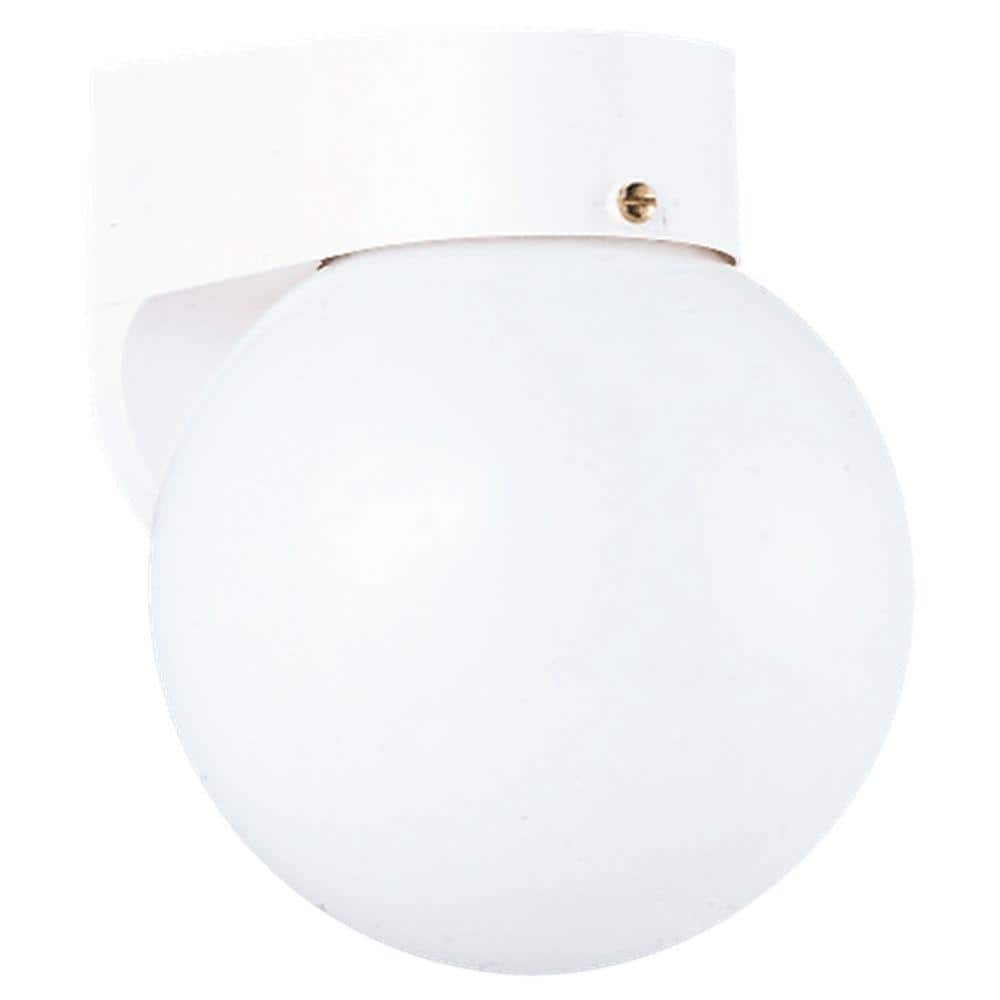 Outdoor Wall 1-Light White Outdoor Wall Lantern Sconce