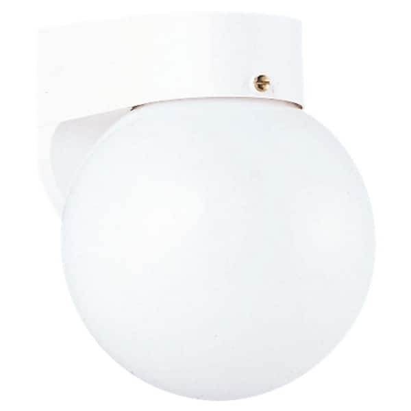 Outdoor Wall 1-Light White Outdoor Wall Lantern Sconce