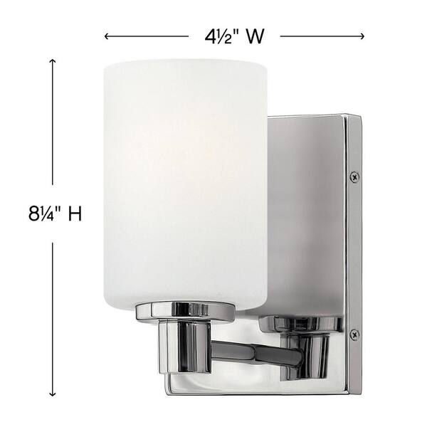 HINKLEY - Karlie 4.5 in. 1 Light Chrome Vanity Light