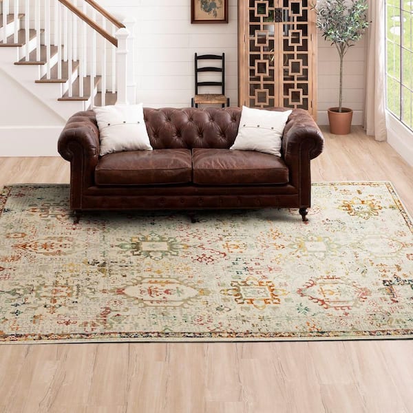 Medallion Multi 10 ft. x 13 ft. Indoor Area Rug