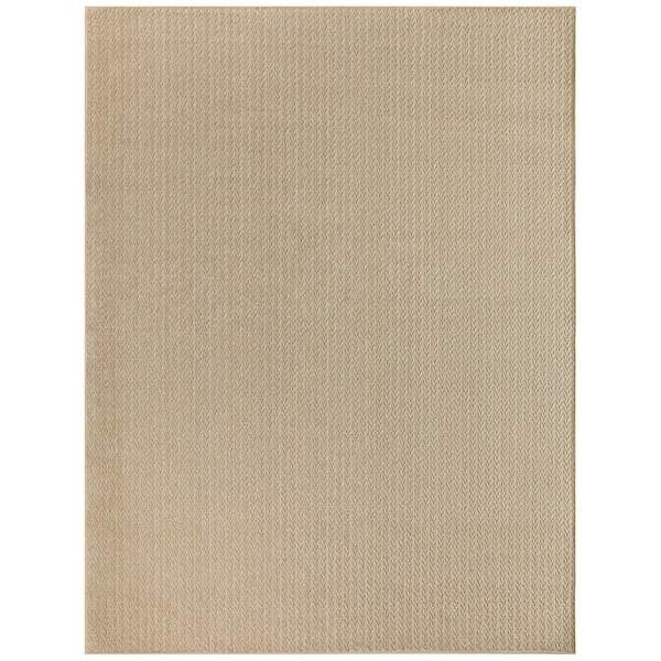 Nourison Tulum Taupe 8 ft. x 10 ft. All-Over Design Contemporary Area Rug