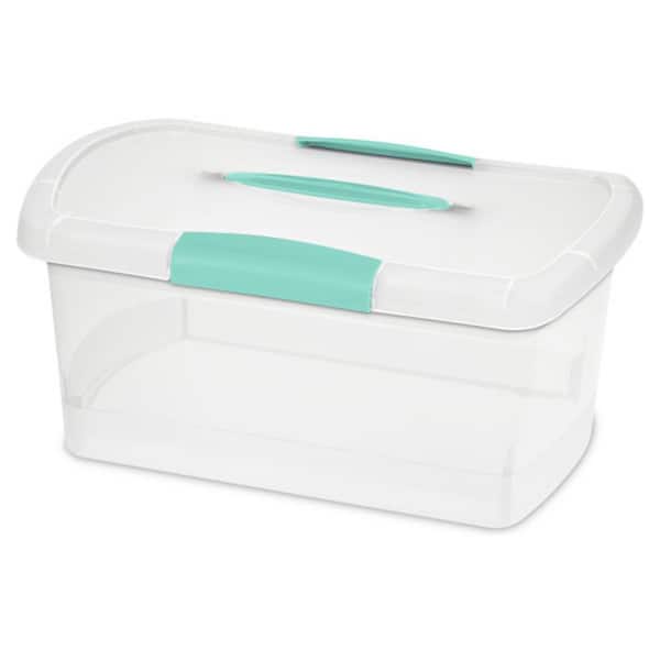 2.0 Gal. Medium Nesting ShowOffs Clear Storage Box with Latches (30-Pack)