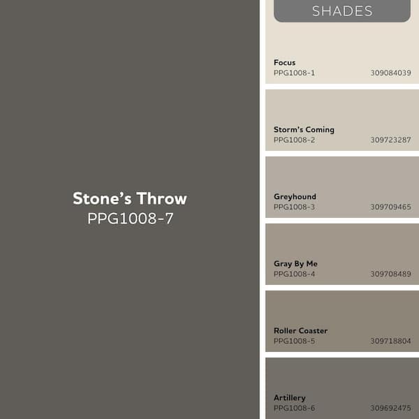 STONES THROW❗️ Glidden Premium 1 qt. PPG1008-7 Stone's Throw Satin Interior Latex