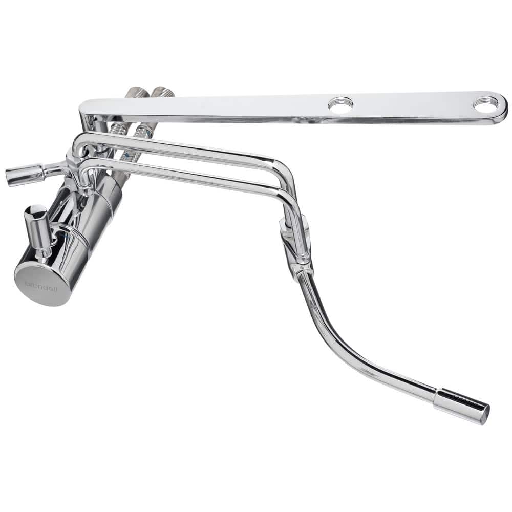 Side-Mounted Chrome Adjustable Spray Bidet with Dual Temperature