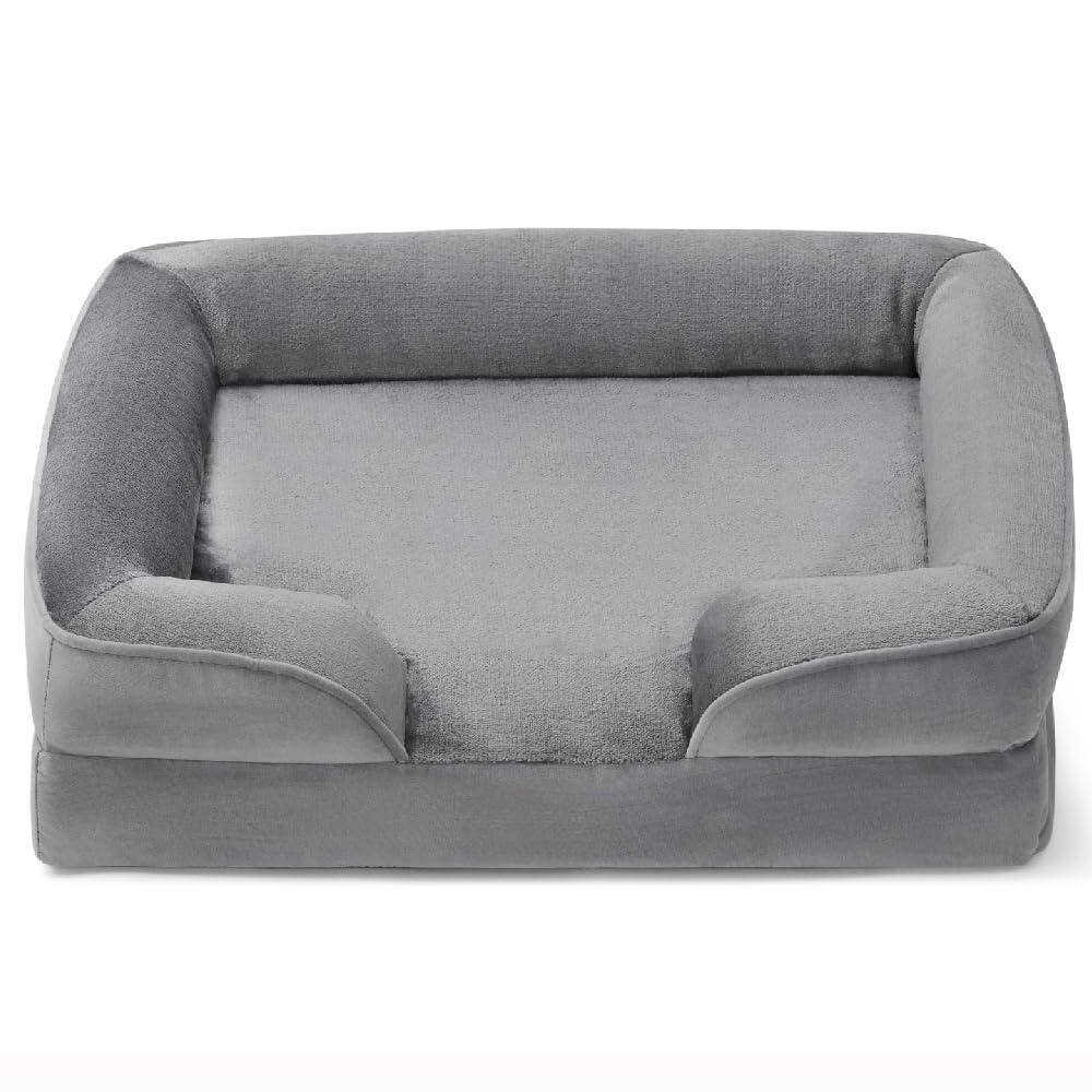 28 in. x 23 in. x 6.5 in. Grey Orthopedic Dog Bed, Supportive Foam Pet Bed with Removable Washable Cover price history on PriceWatchPro