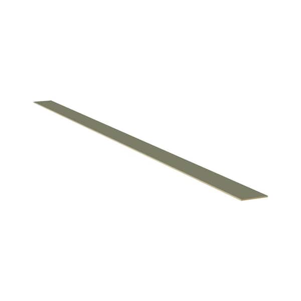 4.5 in. W x 96 in. D x 0.25 in. H in Sage Green Shaker Kitchen Cabinet Toe Kick