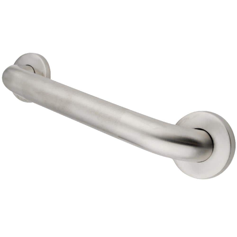 Kingston Brass Traditional 12 in. x 1-1/2 in. Grab Bar in Brushed ...