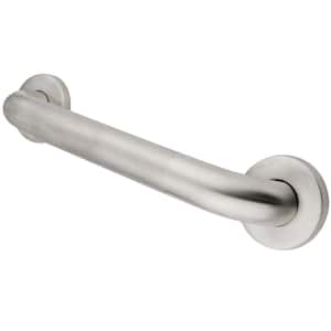 Traditional 12 in. x 1-1/2 in. Grab Bar in Brushed Nickel