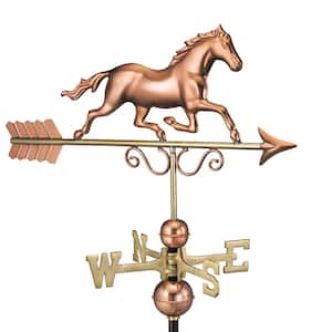 Galloping Horse Weathervane - Pure Copper