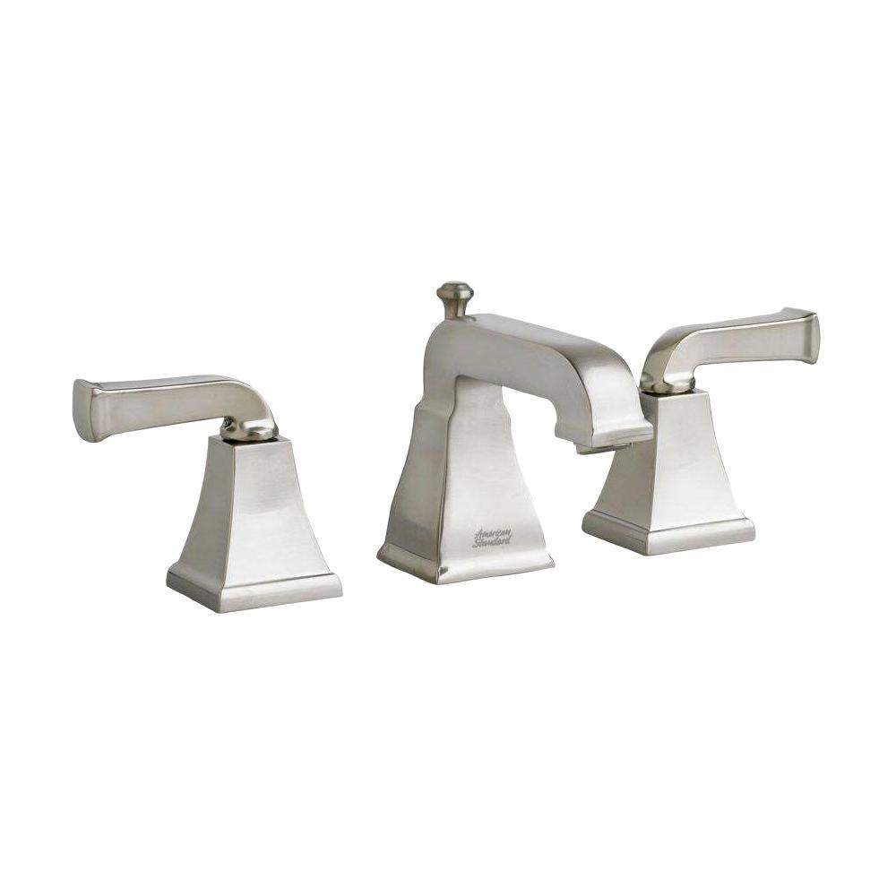 American Standard 2555.821.224 Town Square Two Lever Handle Widespread Lavatory Faucet with Metal Speed Connect Pop-Up Drain Oil Rubbed Bronze 2555821.224