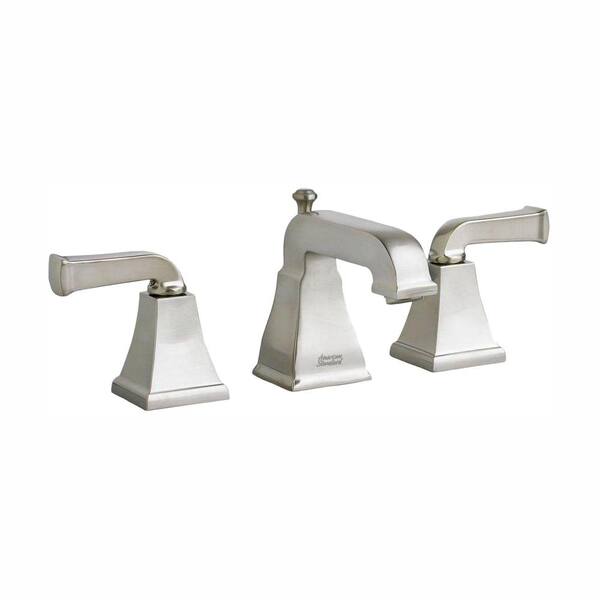 American Standard Town Square Curved Lever 8 in. Widespread 2-Handle Low-Arc Bathroom Faucet in Brushed Nickel