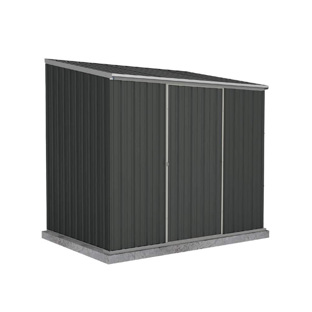 EZI Slider 7 ft. W x 5 ft. D Metal Storage Shed in Monument with SNAPTiTE a